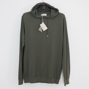 NWT Filippo De Laurentiis 100% Cotton Men Khaki Sweatshirt/Hoodie US L/EU 52